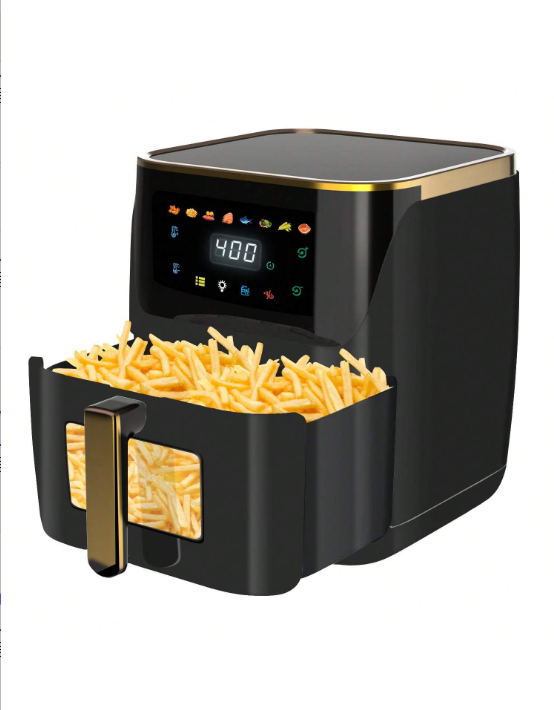 Newest Air Fryer, Large 8.5 QT, 8-In-1 Touch Screen, Visual Window, 1750 Watts Of Power